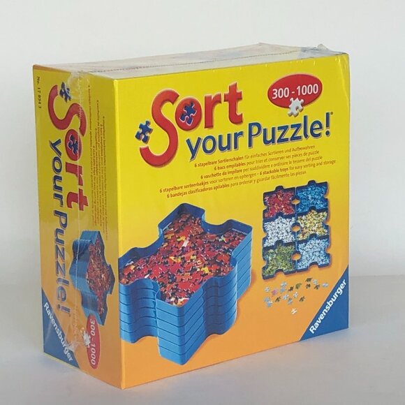 New sealed Ravensburger- Sort Your Puzzle for 300-1000 Piece Stacking Tray Set - Picture 6 of 10